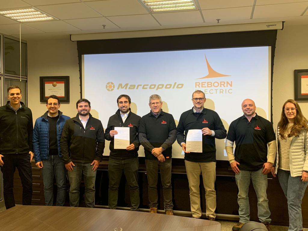 Reborn Electric Motors incorpora como socio a Marcopolo, el mayor fabricante de buses de Latino América 